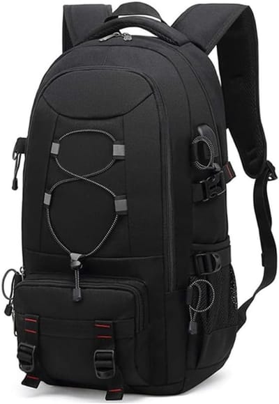 VIN® Trekrugzak - Backpack Licht Gewicht - Outdoor - Waterdichte Wandelrugzak - Trekking Rugzak 40 Liter – trekkersrugzak - Backpacks Voor Camperen, Klimmen, Skiën en Fietsen - Zwart