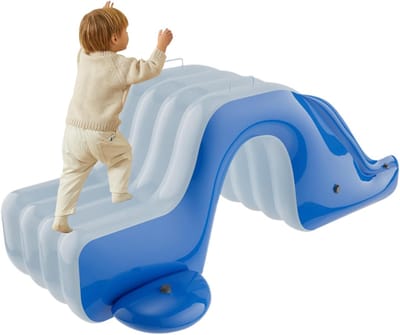 Opblaasbare Waterglijbaan - Speelgoed Glijbaan - Tuin Waterpret - Duurzaam PVC Materiaal - 175x105x75cm - Blauw