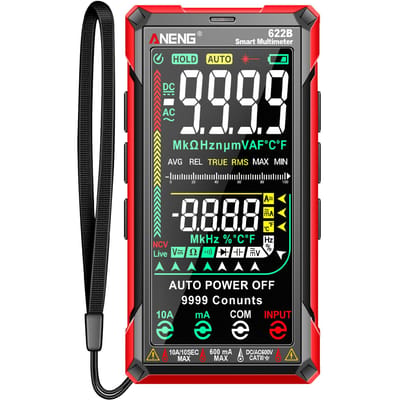 ANENG Digitale multimeter tester Smart Touch Auto-Ranging 9999 tellingen Oplaadbaar Anti-verbranding Ohm Style B