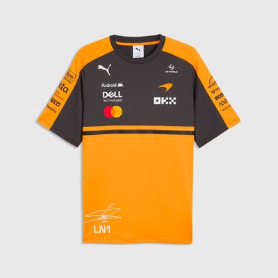 PUMA McLAREN RACING F1 Lando Norris T-Shirt - Oranje- Heren, Oranje XL