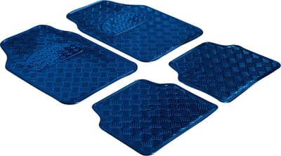Rubbermatten, universele auto mat metallic beschermmat blauw, op maat gesneden vuilvangmat