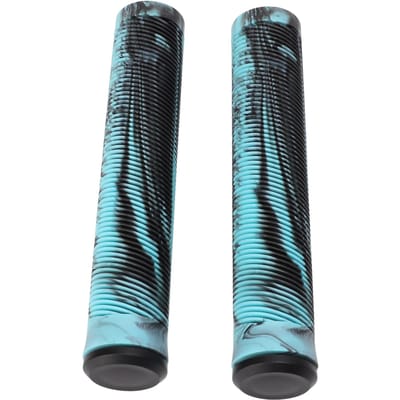 1 Paire 16cm Poignées de Guidon de Vélo Poignées Souples en Caoutchouc TPE Antidérapantes pour Vélo à Pignon Fixe Bleu Noir black