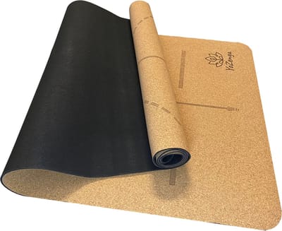 YoZenga Ohm Yoga Mat | Premium Natuurlijk Kurk | Antislip & Schokabsorptie | Inclusief Draagriem | Duurzaam & Eco-vriendelijk