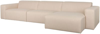 Zuiver Sofa Milka 4,5-zitsbank Chaise longue Rechts Zand - Crème