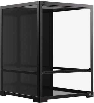 Terra Della Knockdown terrarium 45 x 45 x 60CM met metalen bovenrooster en waterdichte bodem