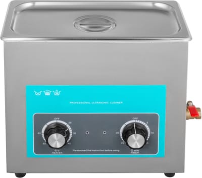 Ultrasoon Reiniger, 6,5 L, met Verwarmingstimer, voor Sieraden, Brillen, Ringen, Kunstgebitten, Muziekinstrumenten