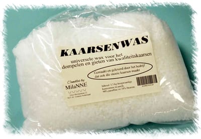 MIlaNNE, Universele kaarsenwas voor het zelf gieten of dompelen van KAARSEN, 3 kg - BEKIJK VIDEO