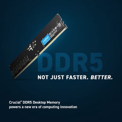 Crucial CT8G56C46U5T geheugenmodule 8 GB 1 x 8 GB DDR5 288-pin DIMM ECC