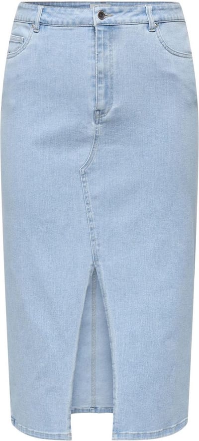 ONLY CARMAKOMA - CARSIRI FRONT SLIT SKIRT DNM GUA NOOS Dames Rok