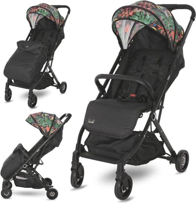 Lorelli Kinderwagen Myla, buggy, klein, inklapbaar, slechts 7 kg, compact sportzitje tot 15 kg, geschikt voor vliegreizen, babyreisbuggy, kleurrijk
