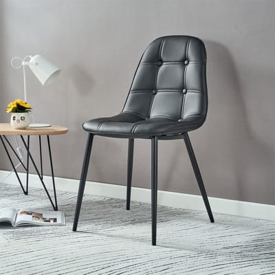 Eetkamerstoelen ALVARO, set van 4 - Zwart