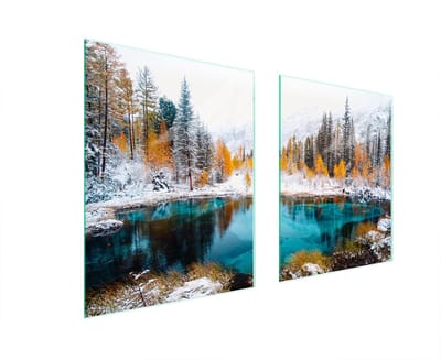 TMK ArtDeko - Beschermplaat - Gehard Glas - 85x52 cm - Antibacteriële Eigenschappen