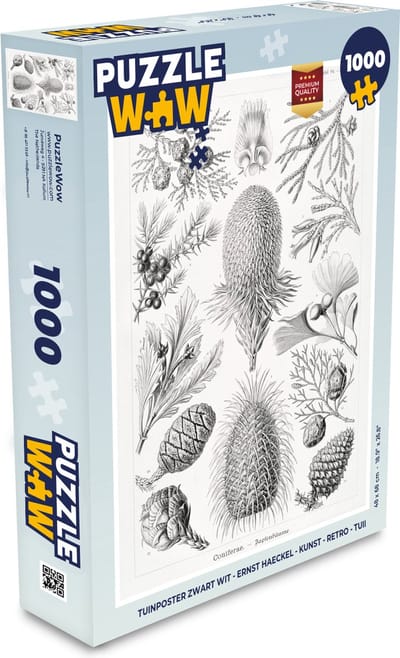 Puzzel Coniferen - Ernst Haeckel - Kunst - Retro - Illustratie - Natuur - Legpuzzel - Puzzel 1000 stukjes volwassenen
