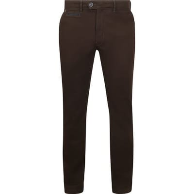 Gardeur Broek Benny-3 Cottonflex All Day Essential Dark Brown / male