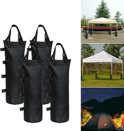 Zandzakken paviljoen gewicht - set van 4 - voor paviljoenvoeten en tuintenten - festivaltenten gewichten - bevestigingspositie beveiligen