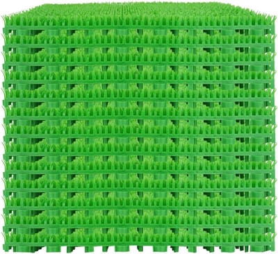 Kunstgrasmat - Zacht gazon - Veelzijdig gebruik - Aanpasbaar aan vorm - 30x30 cm - Groen