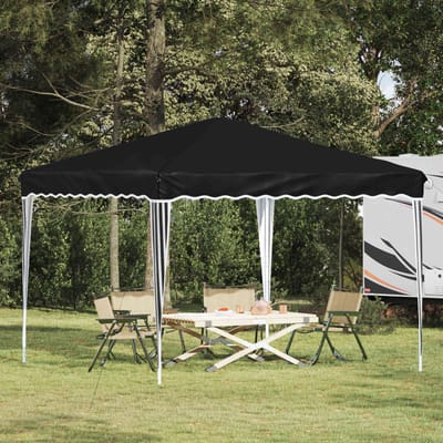 vidaXL - Pop-up - Feesttent - 288 - x - 288 - x - 245 - cm - Antraciet - Oxford - Stof