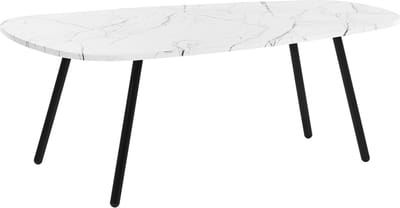 BIDDLE - Salontafel - Wit - MDF