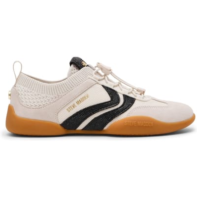 Steve Madden Biscotti-r Sneakers Cream/black Taglia: 42 | Scarpe da Allenamento Outlet | Donna | Bianco