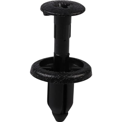 BCF1886 Lot de 10 poussoirs de retenue pour couvercle d'aération Toyota, en nylon noir, petite tête de diamètre: Diamètre mort de 10 mm: Diamètre de la tige de 14 mm: 6mm