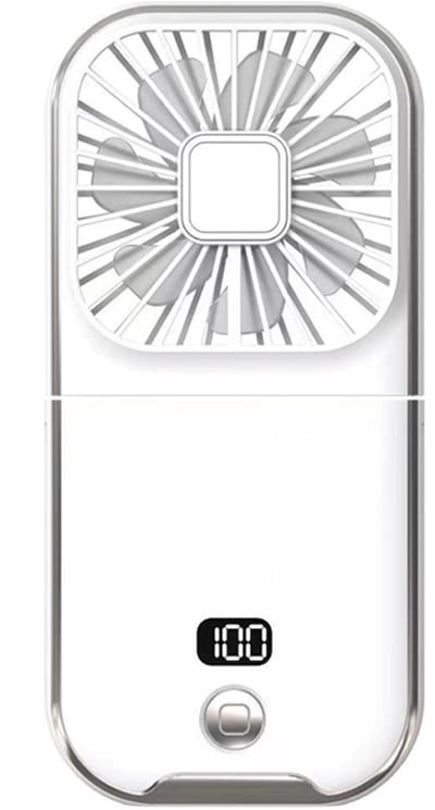 Mini-ventilator, kleine ventilator op batterijen, USB-ventilator, hand- en bureauventilator in één