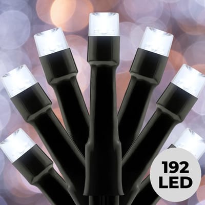 Lomera Led Lichtsnoer - 192 Led Lampjes - Wit Licht - Op Batterij - 8 Functies Controller - 6-18Uurs Timer - Automatisch In- En Uitschakelen - 14.50 Meter - Zwart Snoer - Draadloze Kerstverlichting - Kerstboomverlichting - Kerstlampjes