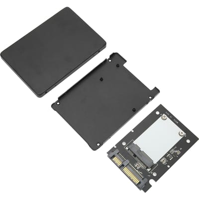 Boîtier SSD 2,5 pouces Simple Ultra Mince Alliage d'Aluminium Adaptateur MSATA vers SATA III Boîte Adaptateur Disque Dur (Pas