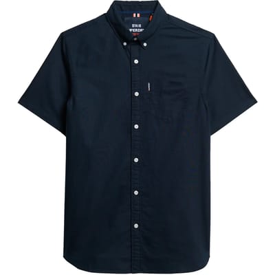 Superdry - Oxford-overhemd met korte mouwen - Heren - Shirts
