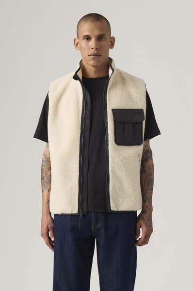Levi's Joonie Sherpa Vest Oatmeal Taglia: XL | Giacche senza maniche Outlet | Uomo
