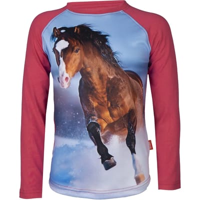 Kinder-T-shirt met lange mouwen Red Horse Pixel FW22