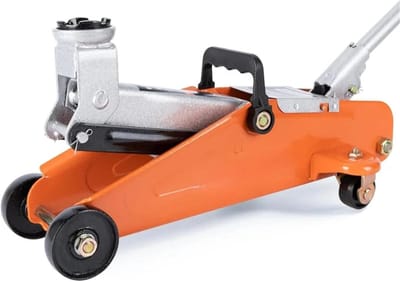 Autokrik - Vloerlift - Voertuig Onderhoud - Efficiënt Hydraulisch Systeem - 300 mm Hefhoogte - Oranje