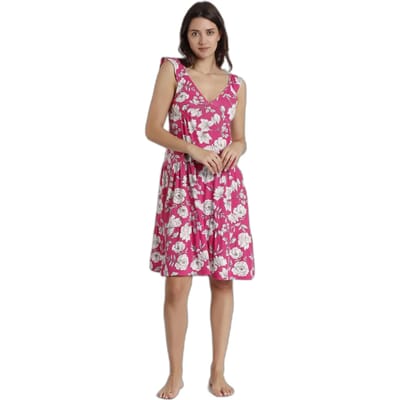 Zomerse mouwloze bloemenjurk voor dames Admas