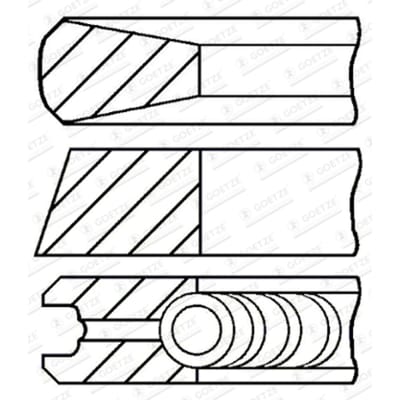 Goetze Engine Zuigerveren set GOETZE 08-446400-00