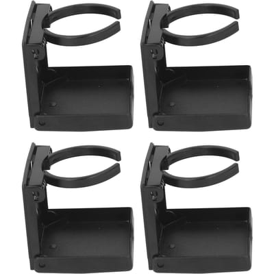 4 STUKS Opvouwbare Bekerhouder Verstelbare Drank Bekerhouder voor RV Auto Schip Verticale Of Wandmontage zwart
