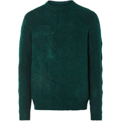 LIVERGY Gebreide heren trui (Groen, S)