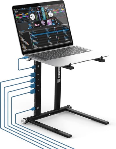 Universele Laptop Stand & USB-C Hub met Power Delivery voor DJ's en Producenten