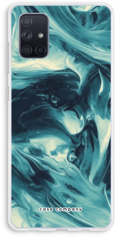 Case Company® - Hoesje geschikt voor Samsung Galaxy A71 hoesje - Dreaming About Whales - Soft Cover Telefoonhoesje - Bescherming aan alle Kanten en Schermrand