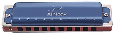 JHUBERS- Mondharmonica C - Diatonisch 10-gaats - Inclusief Koffer - Reinigingsdoekje - Geschikt voor Volwassenen/Kinderen - Compact Ontwerp 102x27,3x19,5mm - Harmonica