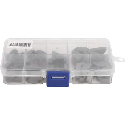 80 Stuks Roestvrij Staal Halfronde Woodruff Keil Set Assortiment Diverse Maten met Opbergdoos