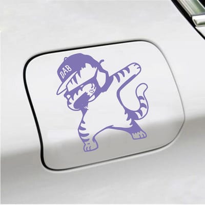 Bumpersticker - Dab - 15 X 14 - Paars