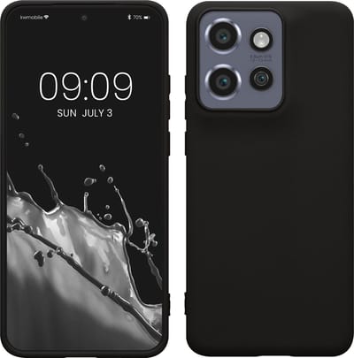 kwmobile telefoonhoesje geschikt voor Motorola Edge 60 Neo / Edge 50 Neo / ThinkPhone 25 - Hoesje voor smartphone - Back cover in mat zwart