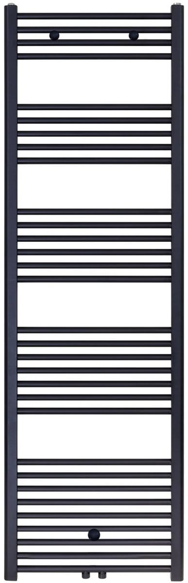 BELRAD Badkamer Radiator 1800x600mm Zwart Mat Geborsteld – Middenaansluiting – 944W