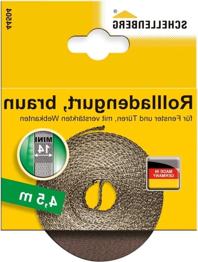 Rolluikriem - Rolluikband - Rolluiken Bediening - Systeem MINI - 14 mm x 45 m - Bruin