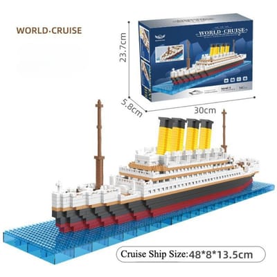 4000+ Stuks Hoge Kwaliteit Titanic Bouwpakket Hoge Kwaliteit Cruise Hoge Kwaliteit Schip Hoge Kwaliteit Bouwen Hoge Kwaliteit Blokken Hoge Kwaliteit Moc