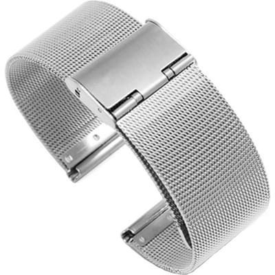 Algemeen gebruik Quick Release Horlogeband Roestvrijstalen Banden Milanese Band Universele Horlogeband white