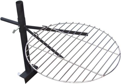 Verstelbaar Grillrooster voor Vuurschaal Ø 40 cm - Verchroomd Rooster