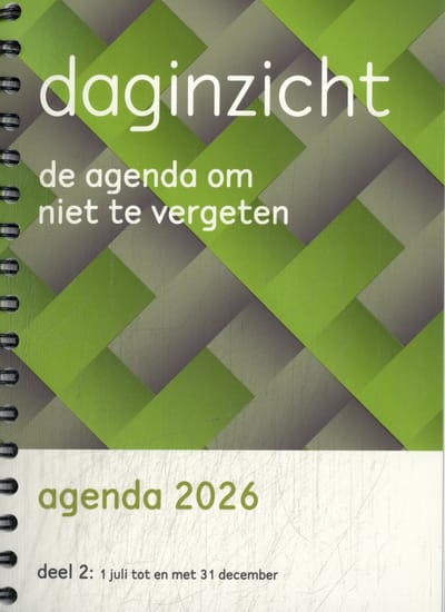 Daginzicht Agenda 2026 Deel 2 (juli–december) – 1 Dag per Pagina, Prikkelarm & Overzichtelijk (NAH & Dementie)