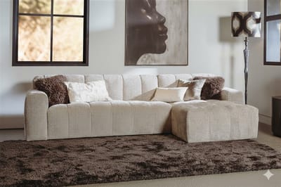 Tower Living Bank Austin 2,5-zits-ar + Chaise L Haga 30 Beige