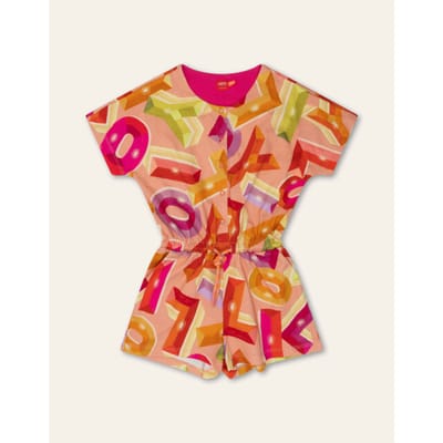 Oilily Pippz Onesie- maat104/4yr Crabapple