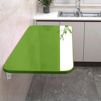Opvouwbare Wandtafel - Klaptafel Bureau - Ruimte Besparen - Wandmontage Ontwerp - 80x50cm - Groen